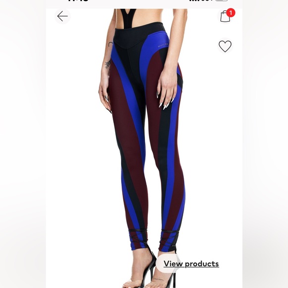 MUGLER SPIRAL PANTS! Sold out everywhere - Picture 3 of 9